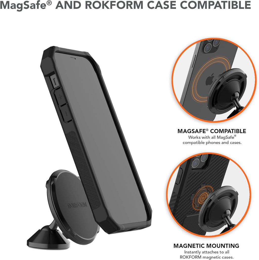 Adjustable Dual Magnet Car Mount, 360° Swivel with 3M VHB Tape, Pack of 2 Y714