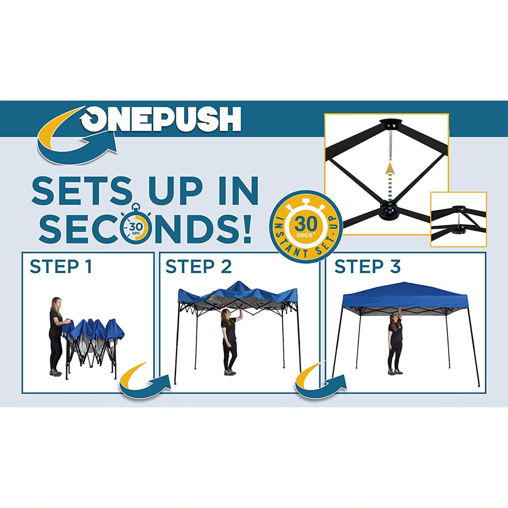 Blue 10 x 10 Feet Pop Up Canopy Tent H820