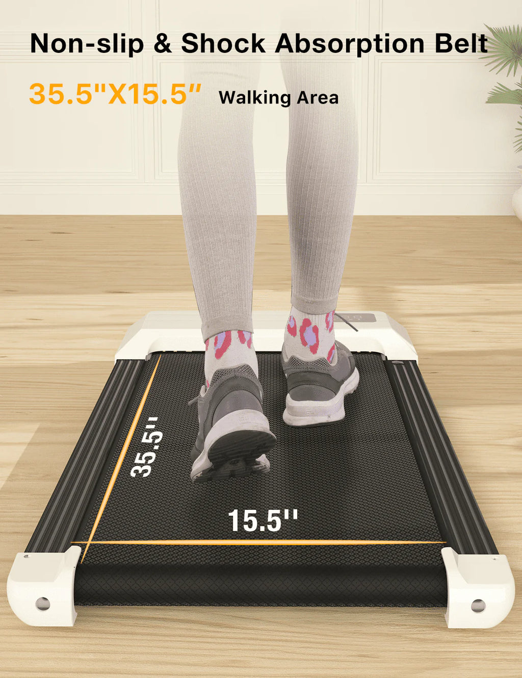 2 in 1 Under Desk Treadmill with Remote Control and LED Display X80925