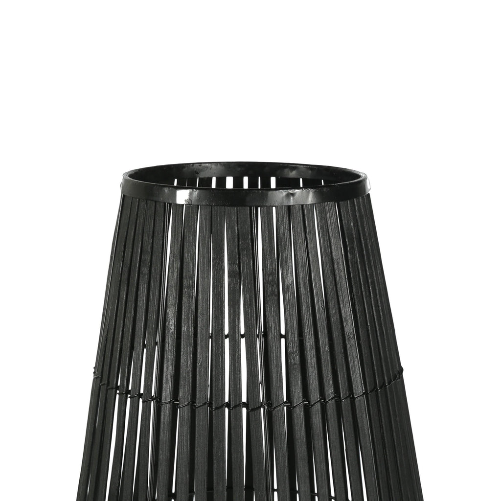 Black Tear Drop Shaped Metal Frame Lantern F5198