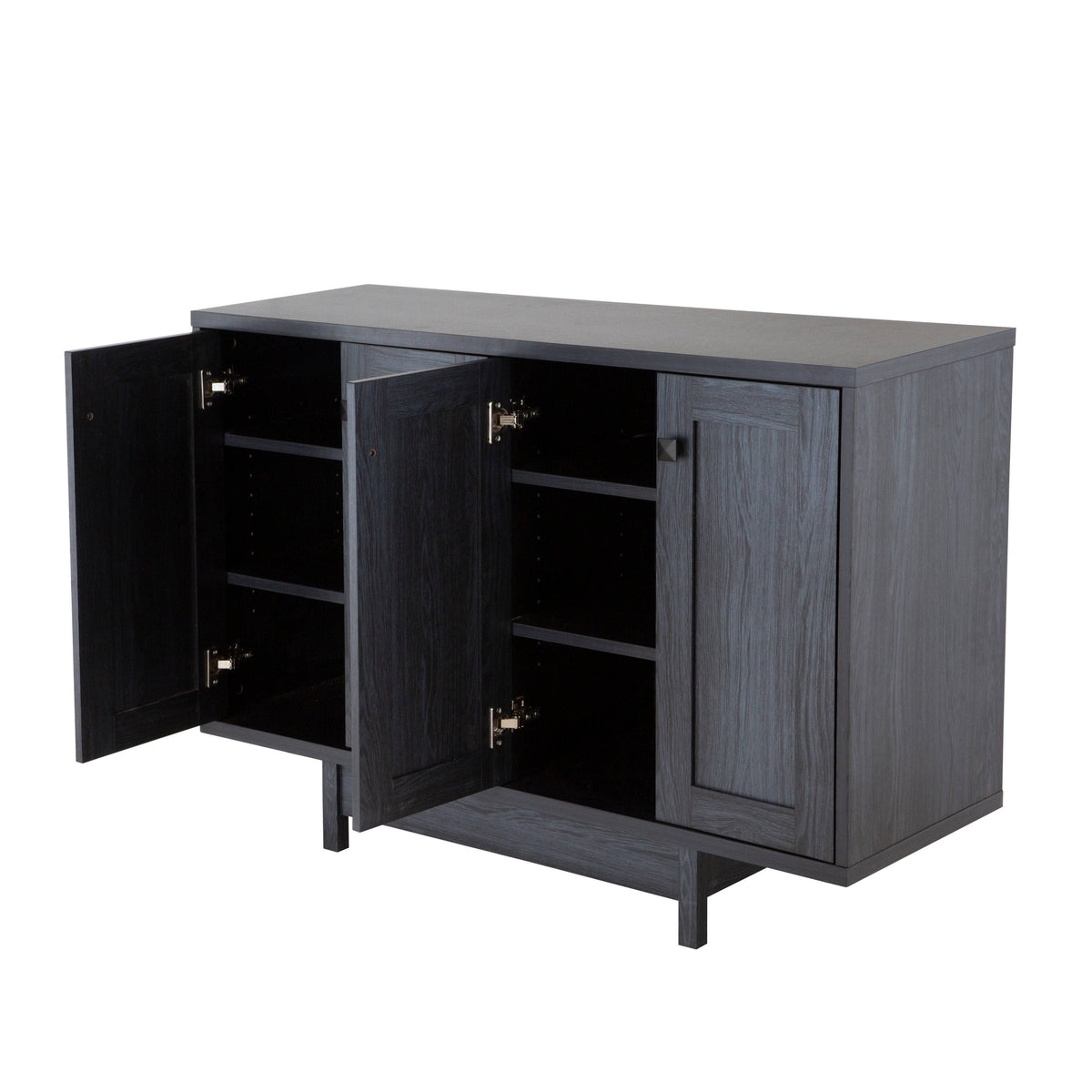 47x22W Distressed Grey Sideboard Storage Cabinet C390745