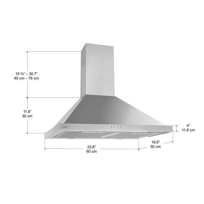 600 CFM Convertible Wall Mount Range Hood B40901