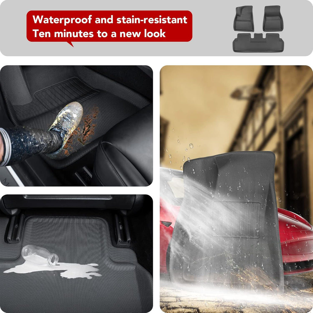 3D All-Weather Anti-Slip Waterproof Floor Liners Set U7250