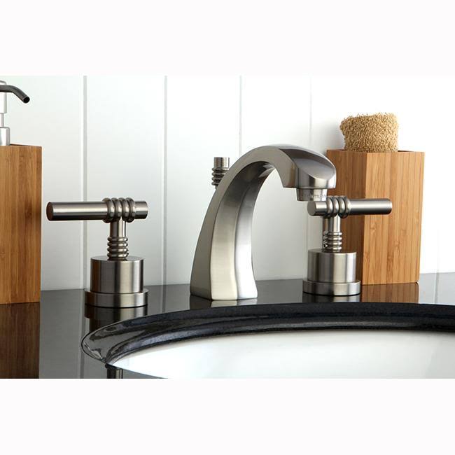 Polished Brass Two Handle Widespread Lavatory Faucet with Pop-Up B590780