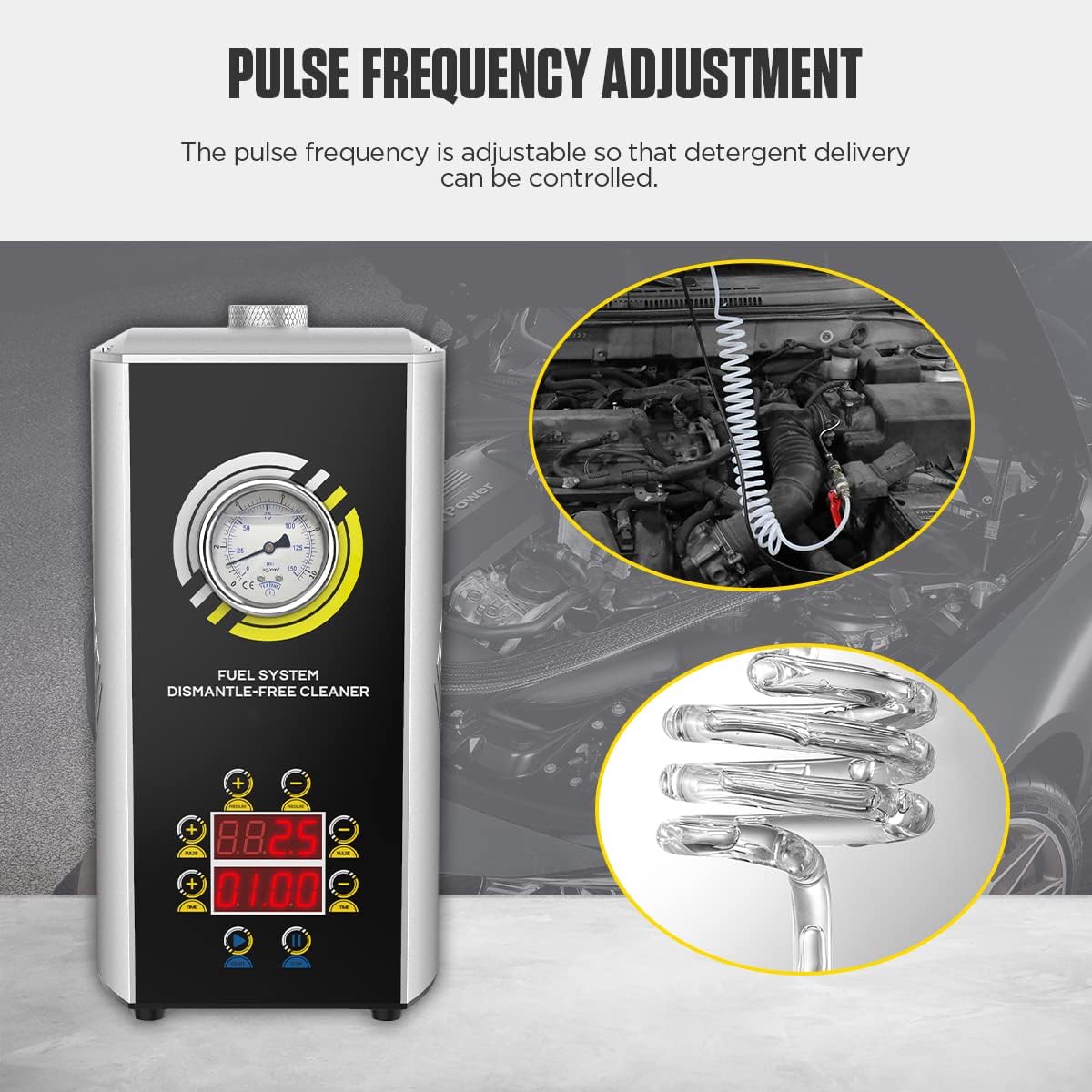 Car Fuel Injector Cleaner with Built-in Air Pump Y73652