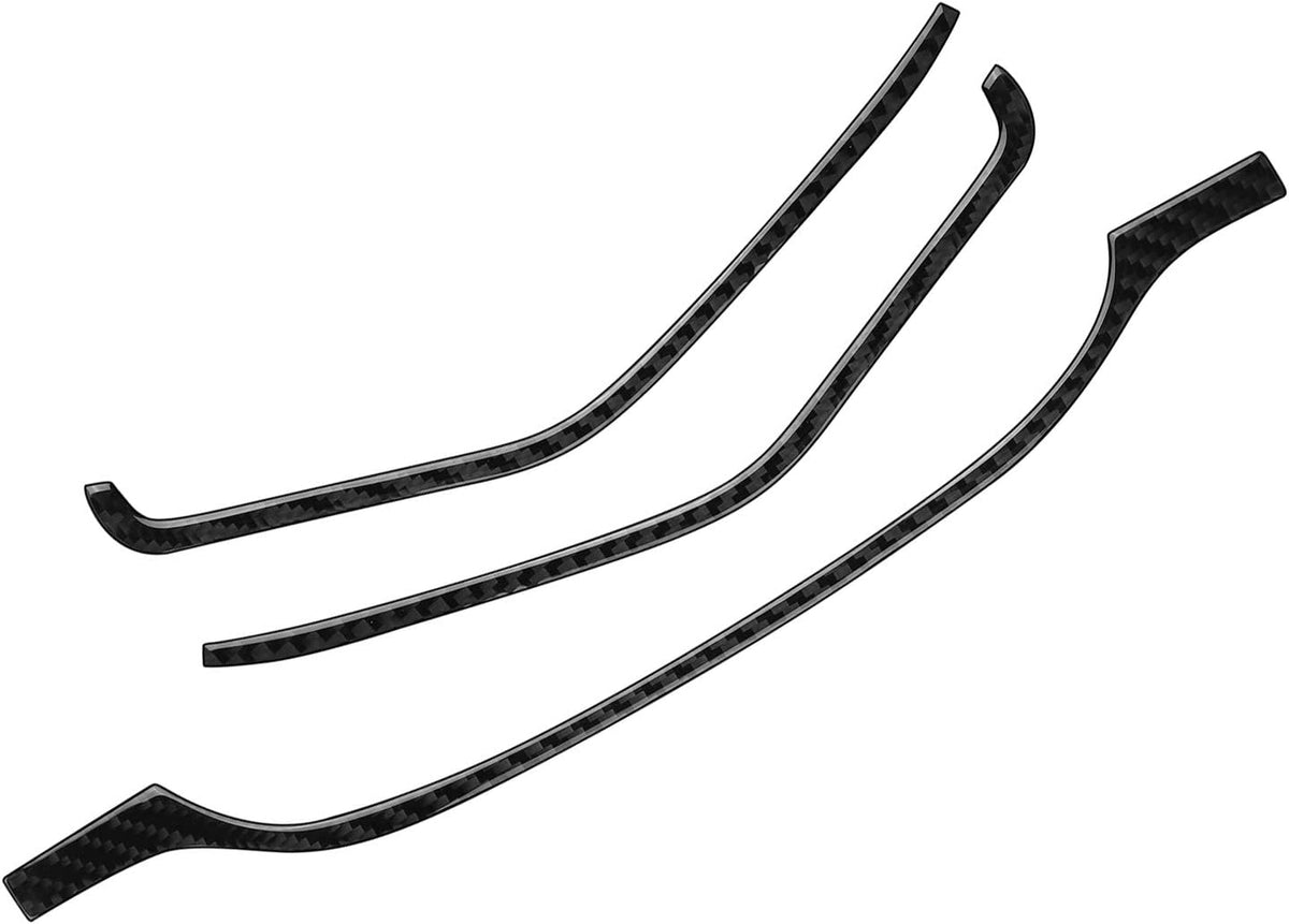 Carbon Fiber Dashboard Instrument Panel Sticker 3PCS L4635