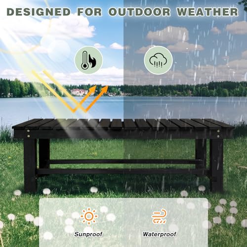 2-Person Wood Outdoor Bench A503