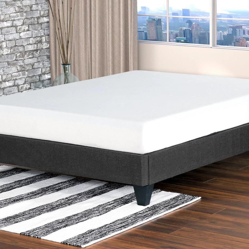 King Wood and Fabric Platform Bed Frame X861974