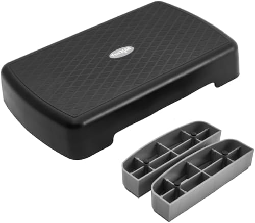 Adjustable Height Aerobic Exercise Step Platform with 2 Risers H726002
