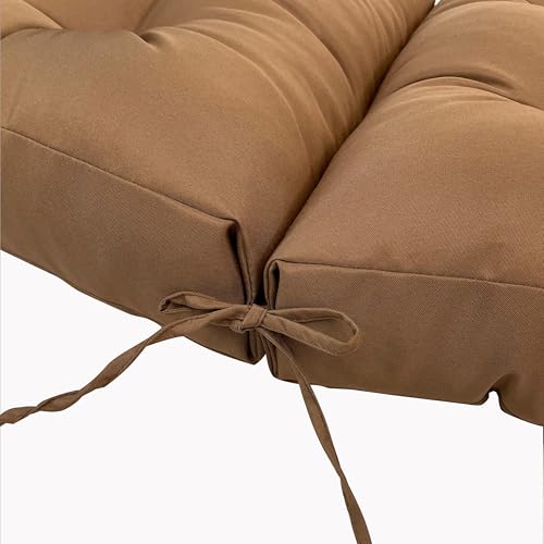 Water Resistant High Back Chair Cushion with Ties V402792