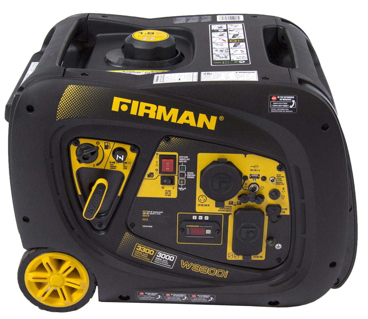 3300/3000 Watt Gas Electric Start Inverter Generator with USB J65652