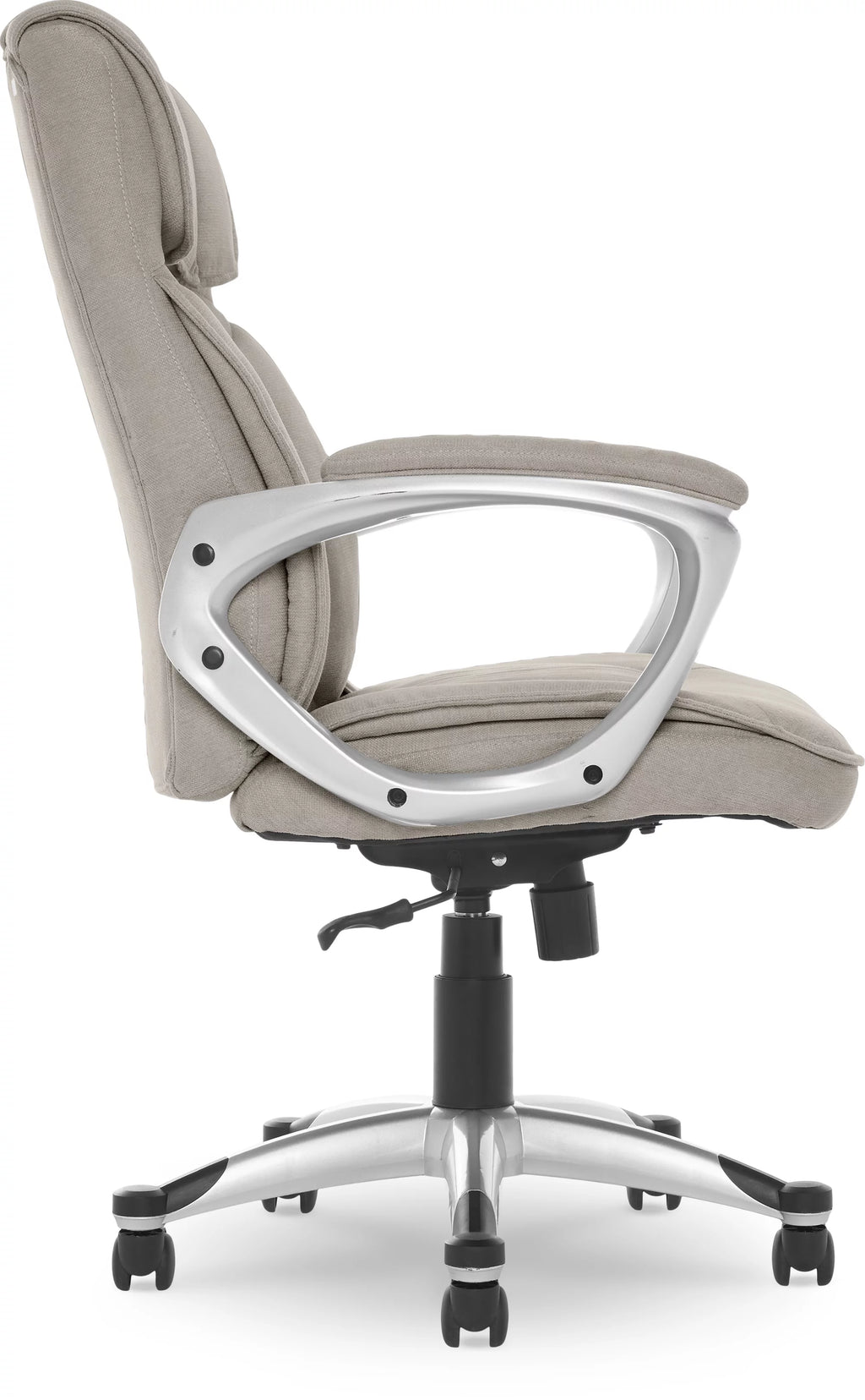 Gray Fabric High-Back Office Chair with Arms O509545