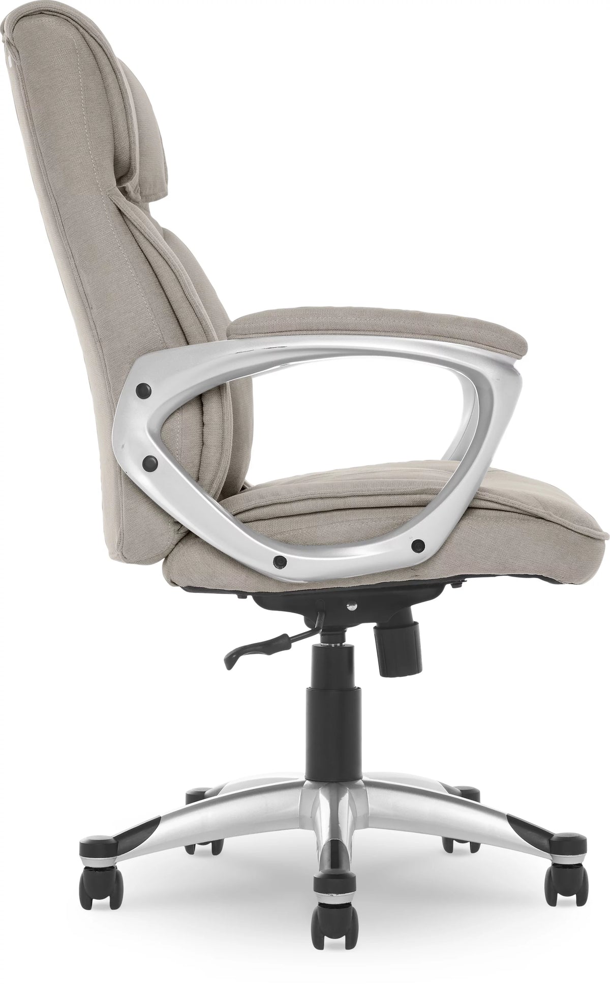 Gray Fabric High-Back Office Chair with Arms O509545