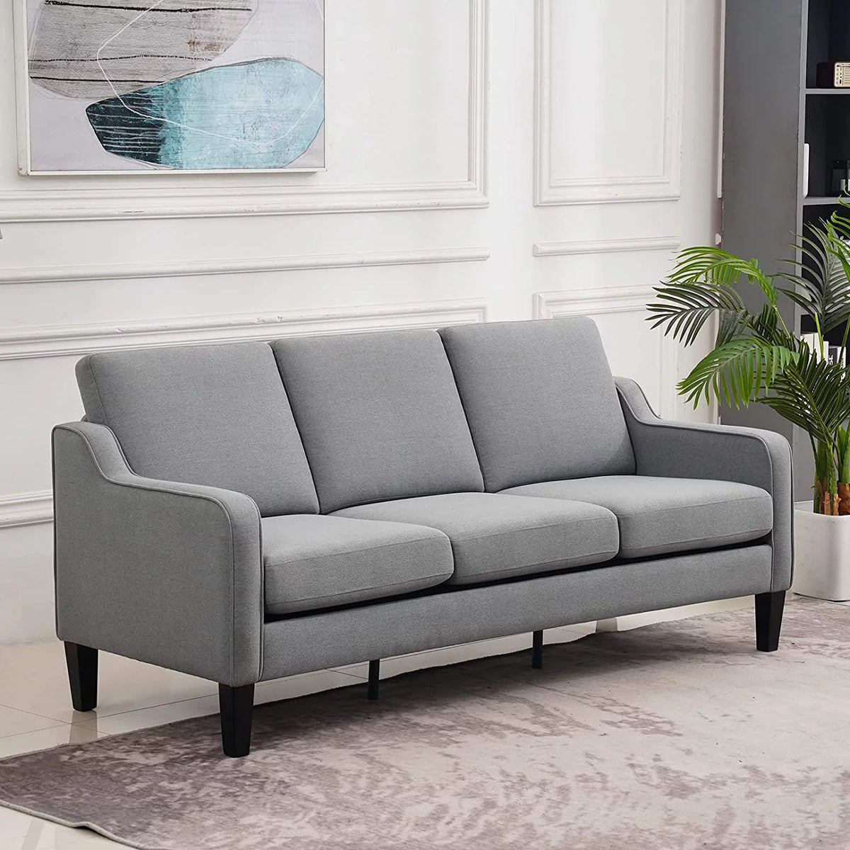 71" Mid-Century Modern 3 Seater Sofa L914114
