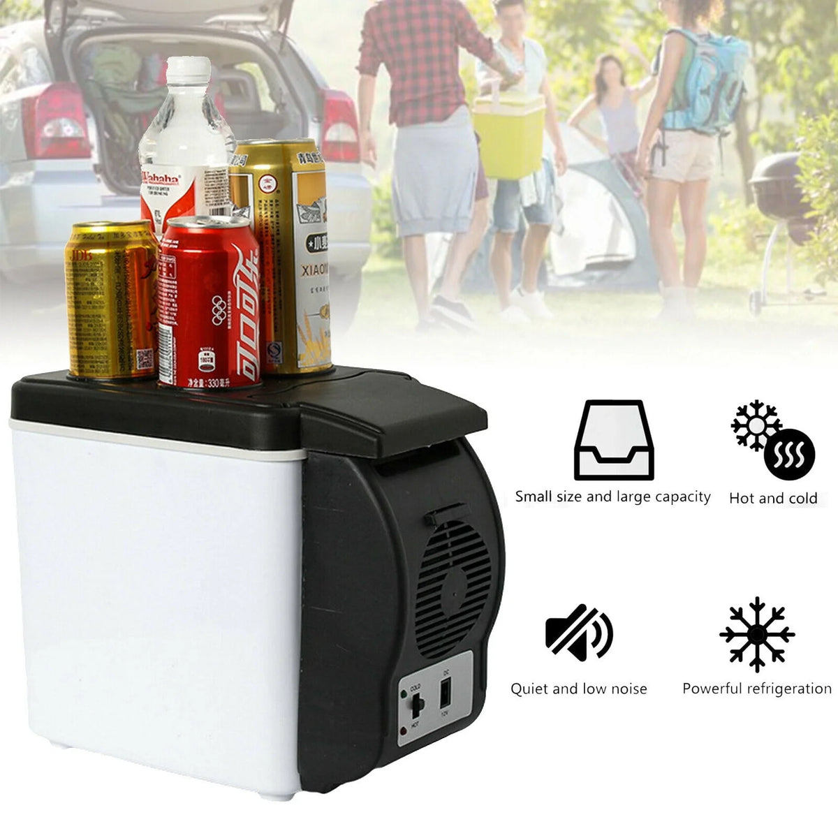 6L 12V Portable Car Refrigerator J640