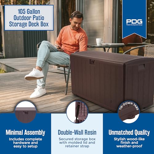 73 Gallon Outdoor Storage Deck Box B7710