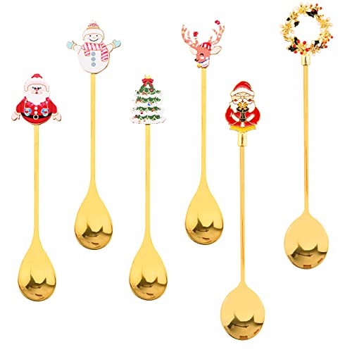 6 Pcs Stainless Steel Coffee Spoons N62388