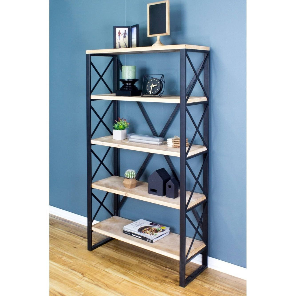 5 Shelf Standard Bookcase V80872