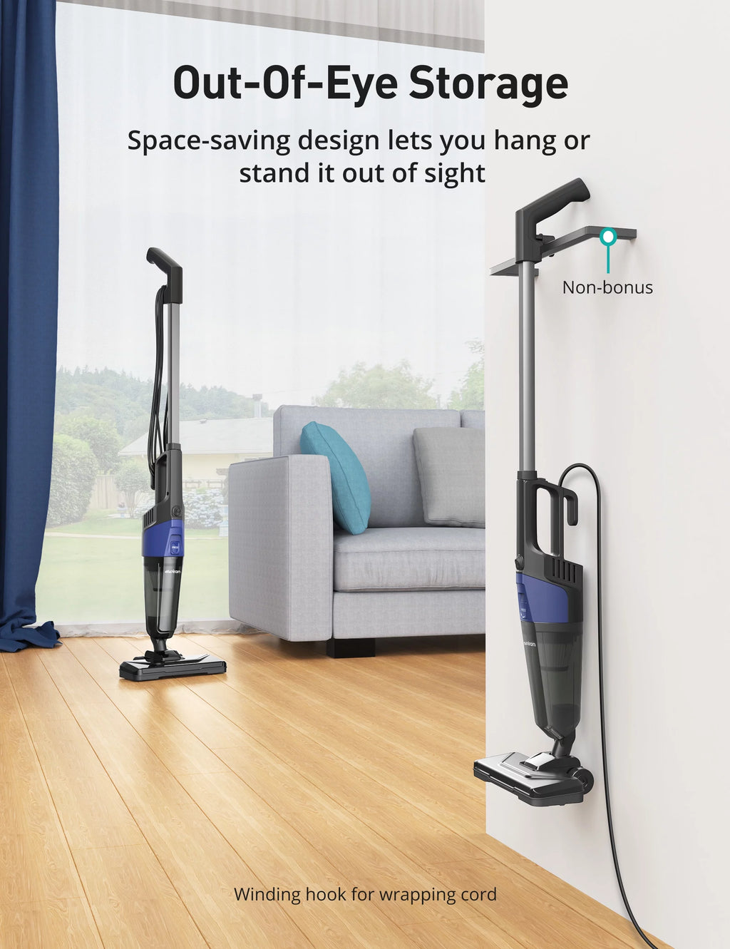 Lightweight Corded Upright and Handheld Multi-Surface Vacuum O1486