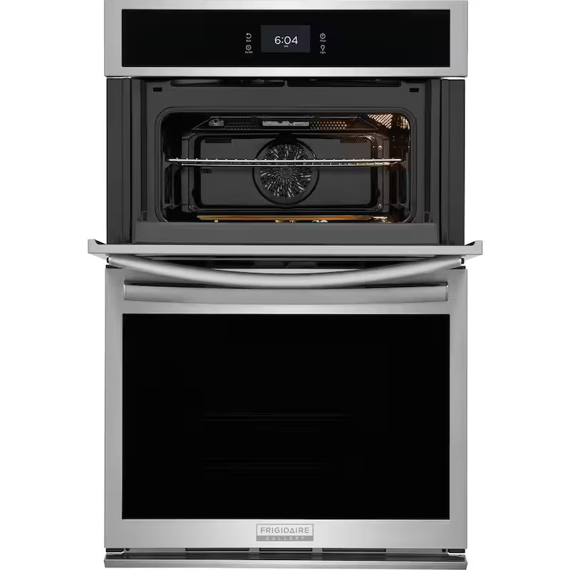 27 in. Electric Built-In Wall Oven and Microwave Combination with Total Convection in Stainless Steel E8444
