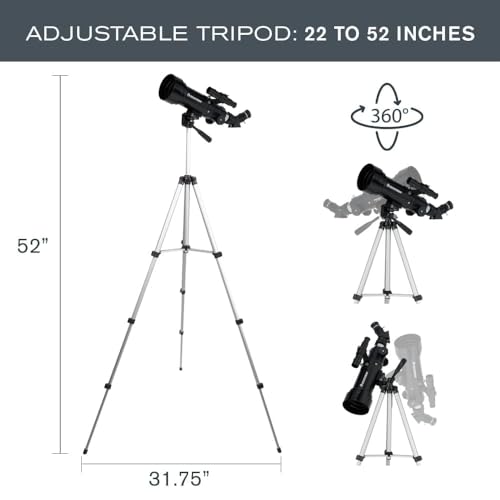 70mm Portable Refractor Telescope D842
