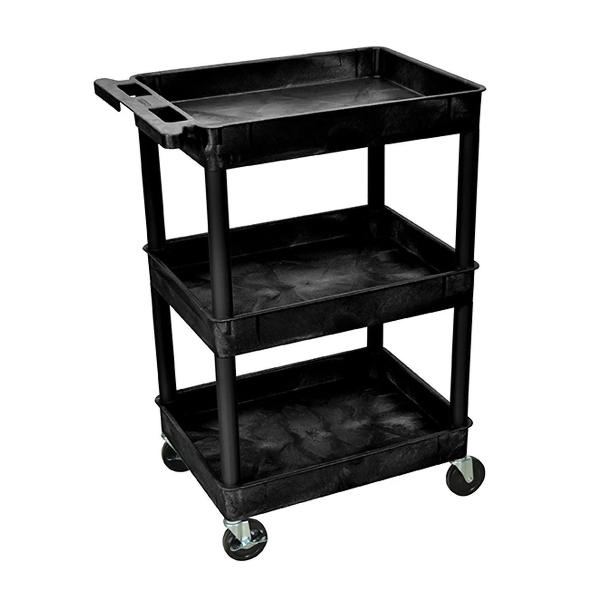 Black 3 Shelf Utility Cart Y96367