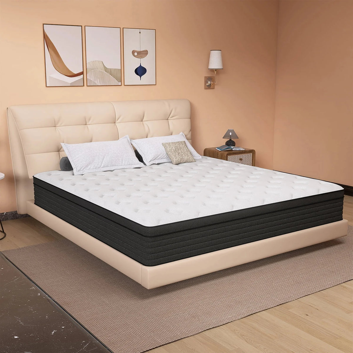 14 inch Gel Memory Foam Pocket Spring King Mattress Q5152