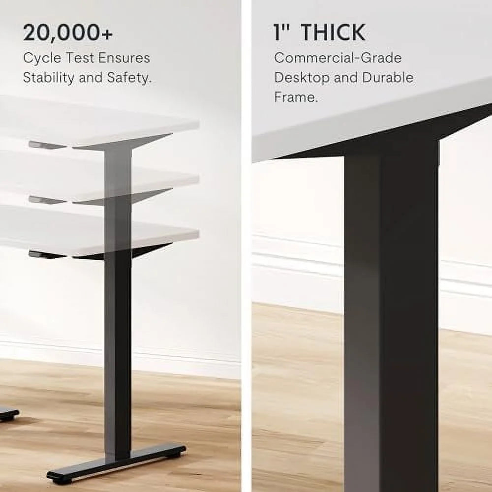 Electric Height Adjustable Standing Desk Steel Frame with Keypad V193