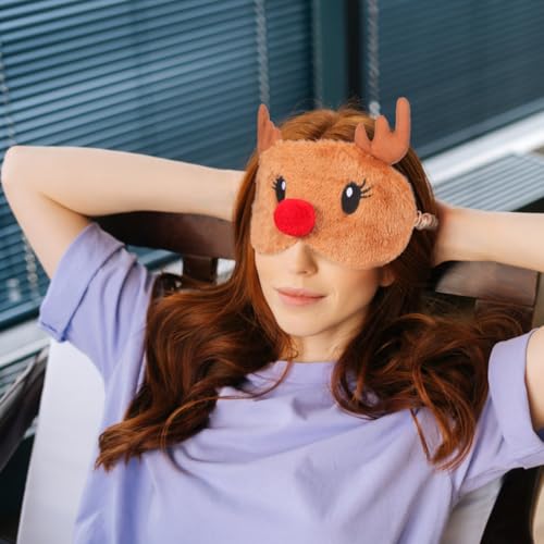 2 Pack Plush 3D Contoured Breathable Sleep Mask T3583