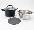 4-Piece Hard-Anodized Stock Pot Set F6902