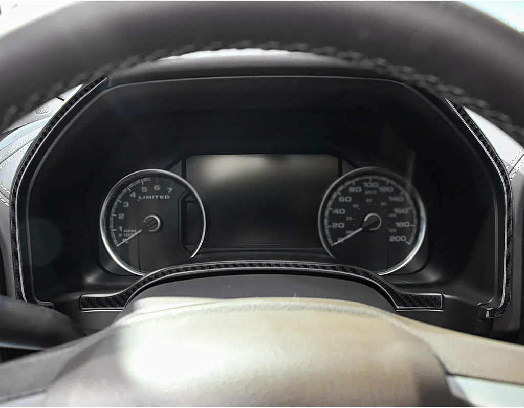 Carbon Fiber Dashboard Instrument Panel Sticker 3PCS L4635