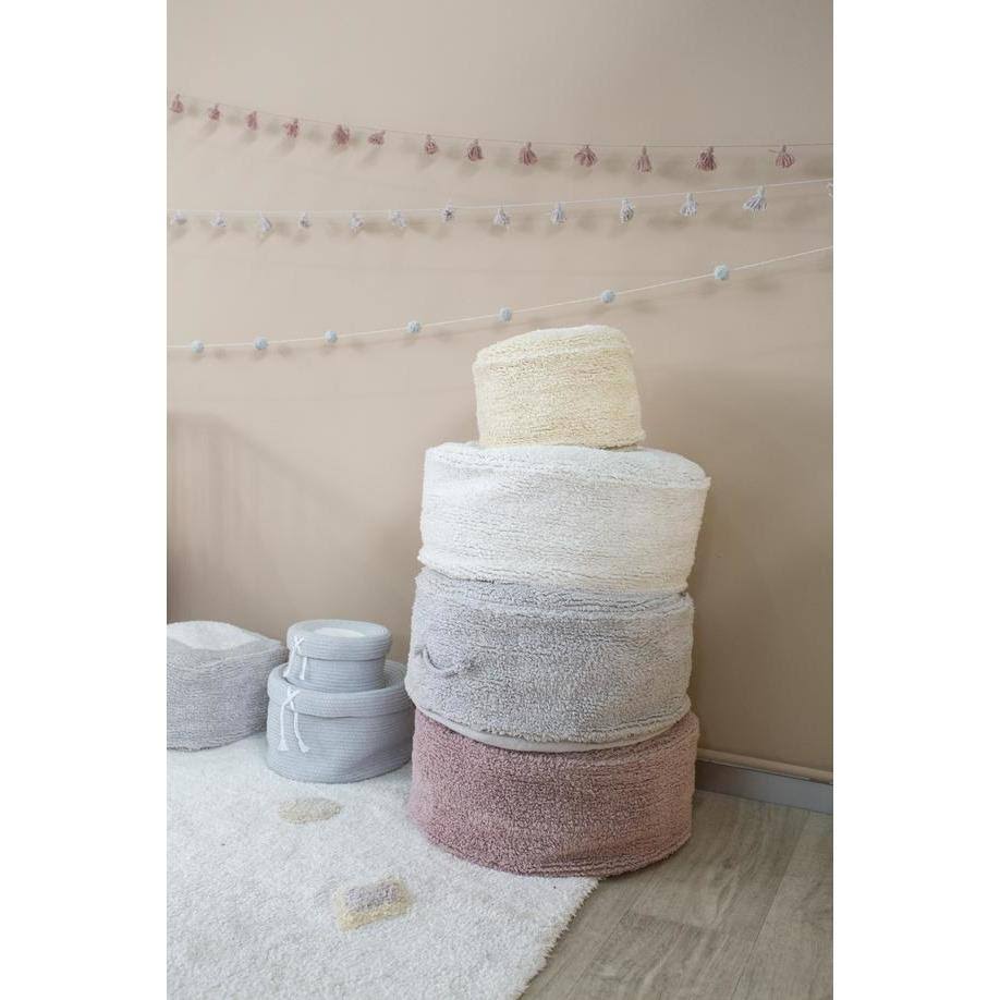 Pearl Grey Pouffe P707