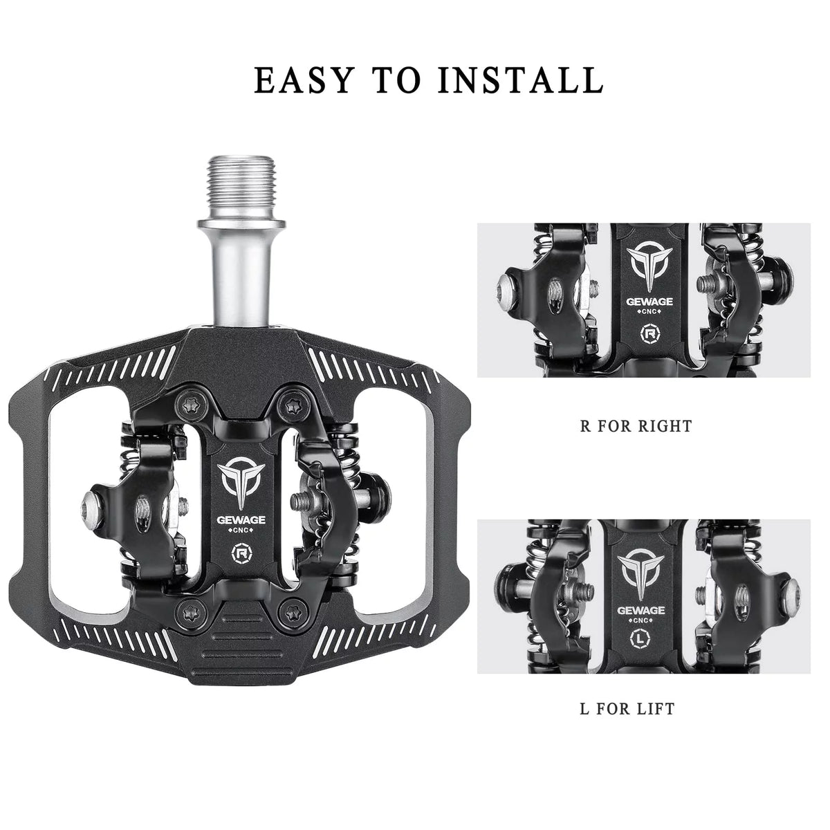 SPD Clipless Bike Pedals 9/16” R602