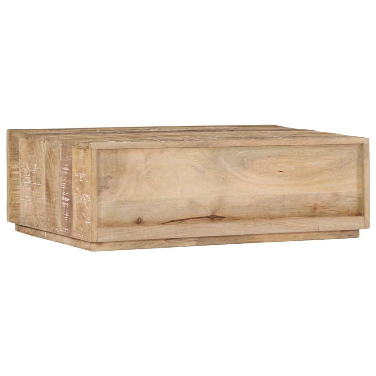 Coffee Table with 4 Storage Drawers Mango Wood 35.4 x 23.6 x 11.8 Inches K112
