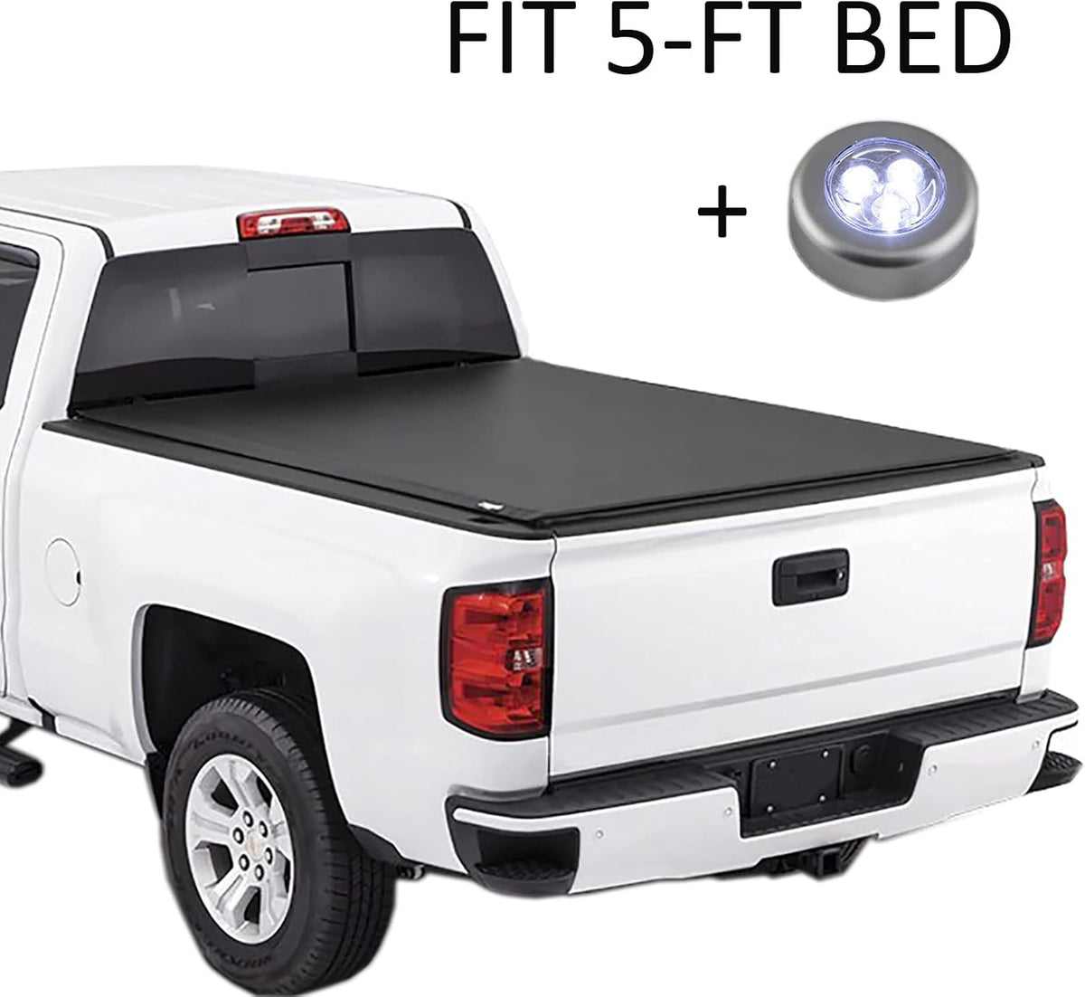 Hard Tri-Fold Truck Bed Tonneau Cover 5' Fleetside Waterproof G42929
