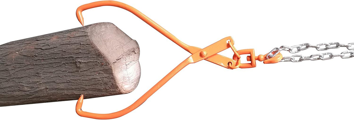Steel Log Lifting Tongs 18 Inch Jaw Opening Pack of 2 V2830