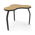 Adjustable Desk with Oak Laminate and 4 Silver Legs G801422