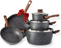 Non Stick Granite 8 Pieces Induction Cookware Set K1575
