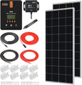 400 Watt 12 Volt 2 Pcs 200W Solar Panel Charge Controller Mounting Brackets Kit M8186