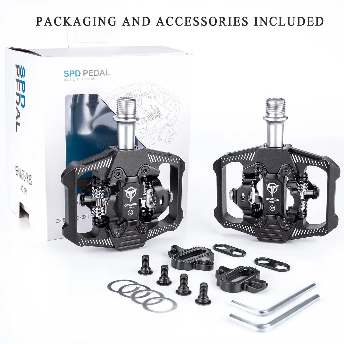 SPD Clipless Bike Pedals 9/16” R602