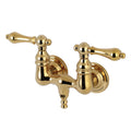 Wall Mount Tub Faucet Polished Brass C7884