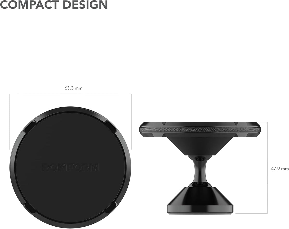 Adjustable Dual Magnet Car Mount, 360° Swivel with 3M VHB Tape, Pack of 2 Y714