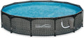 12ft x 33in Round Frame Above Ground Swimming Pool Set with Filter Pump D8132