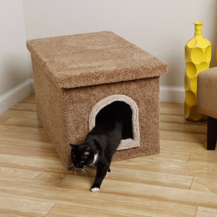 Solid Wood Cat Condo Y377