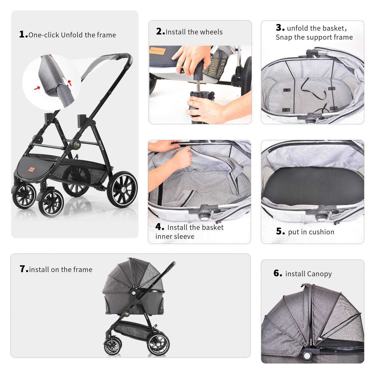 3 in 1 Pet Stroller X1258