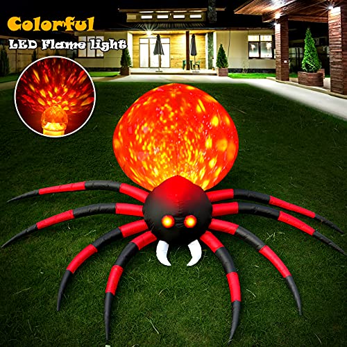 8 FT Halloween Inflatable Spider with LED E4190
