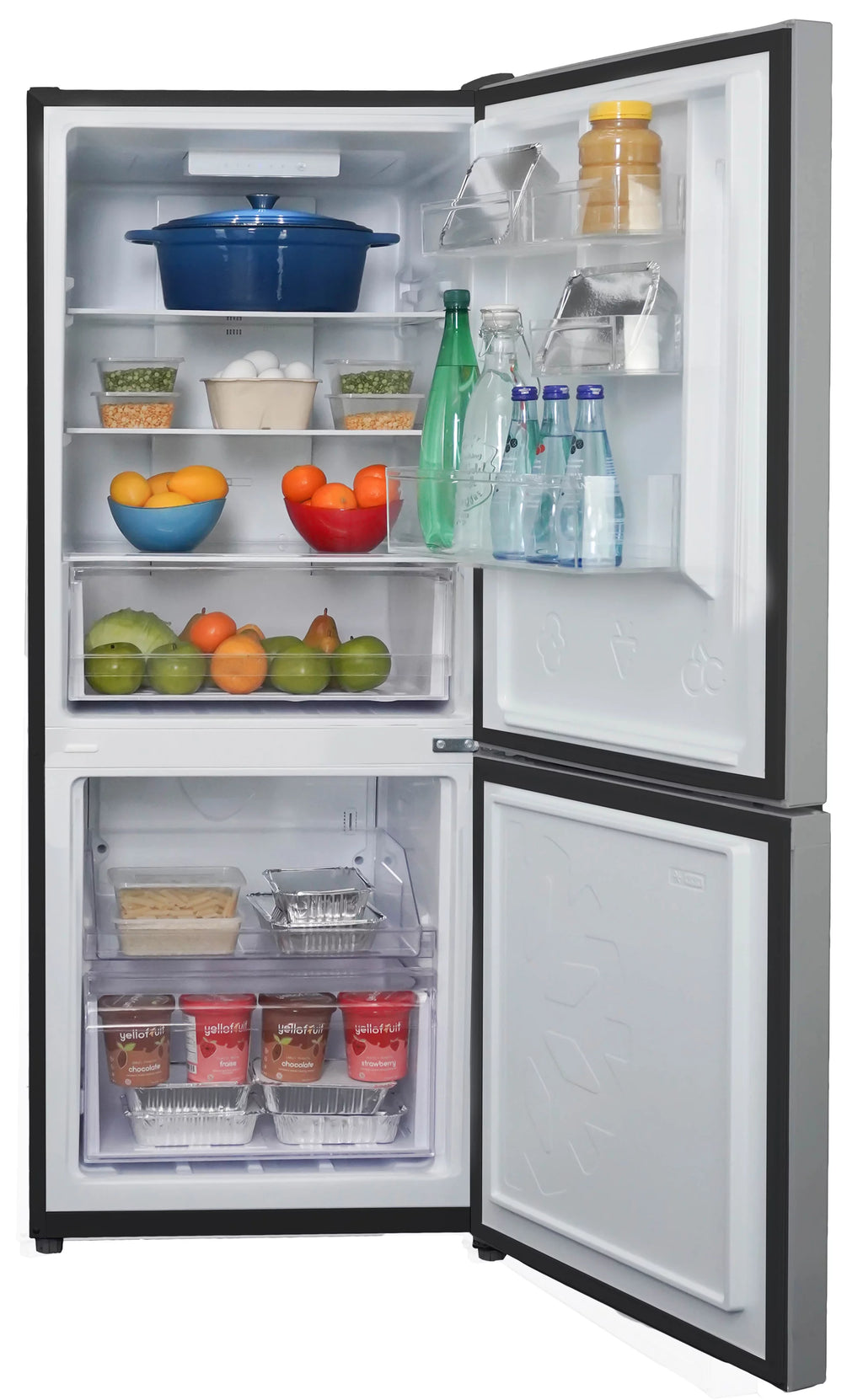 10 Cu. ft. Compact Fridge Bottom Mount Freezer Stainless Steel S235570
