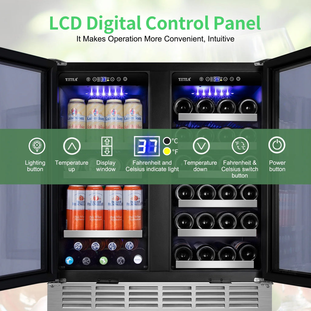 30 Inch Dual Zone Wine and Beverage Refrigerator S2330