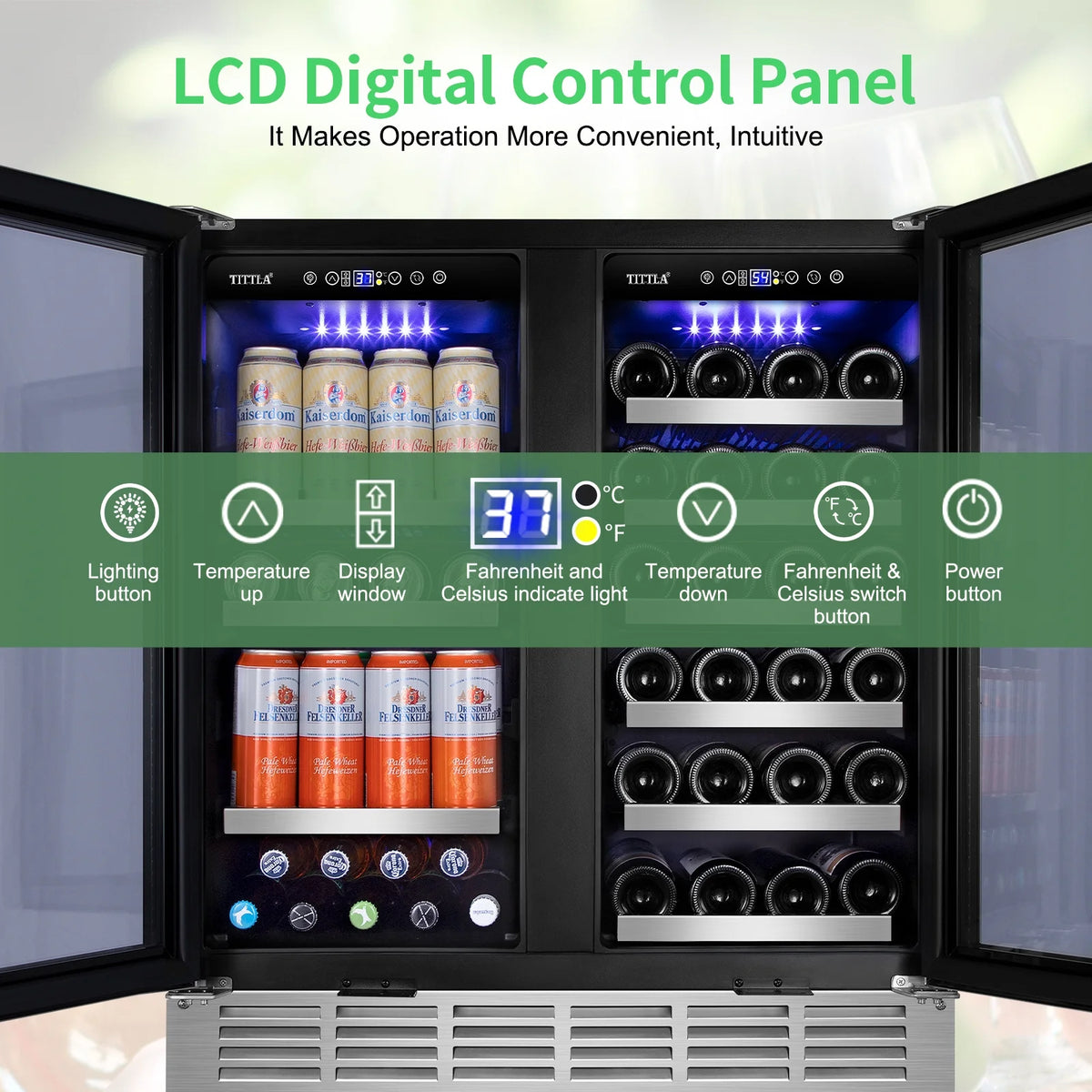 30 Inch Dual Zone Wine and Beverage Refrigerator S2330