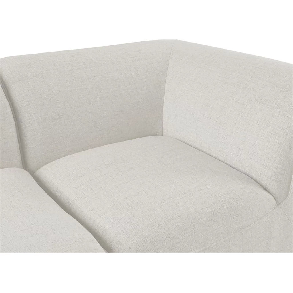 Cream Linen Textured Modular Sectional C867